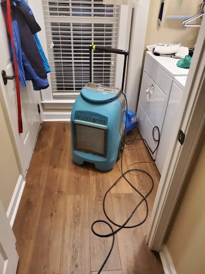 Commercial dehumidifier deployed for Flood Damage Cleanup in Easttown
