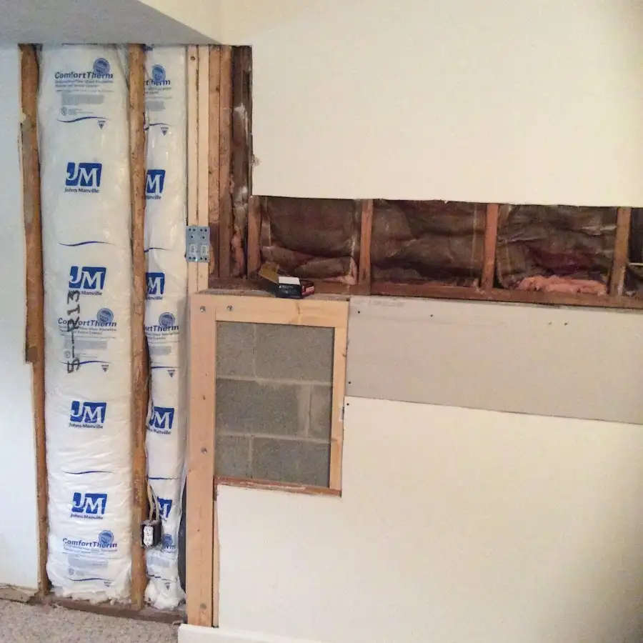 Wall insulation replacement during Contents Cleaning & Restoration in Easttown